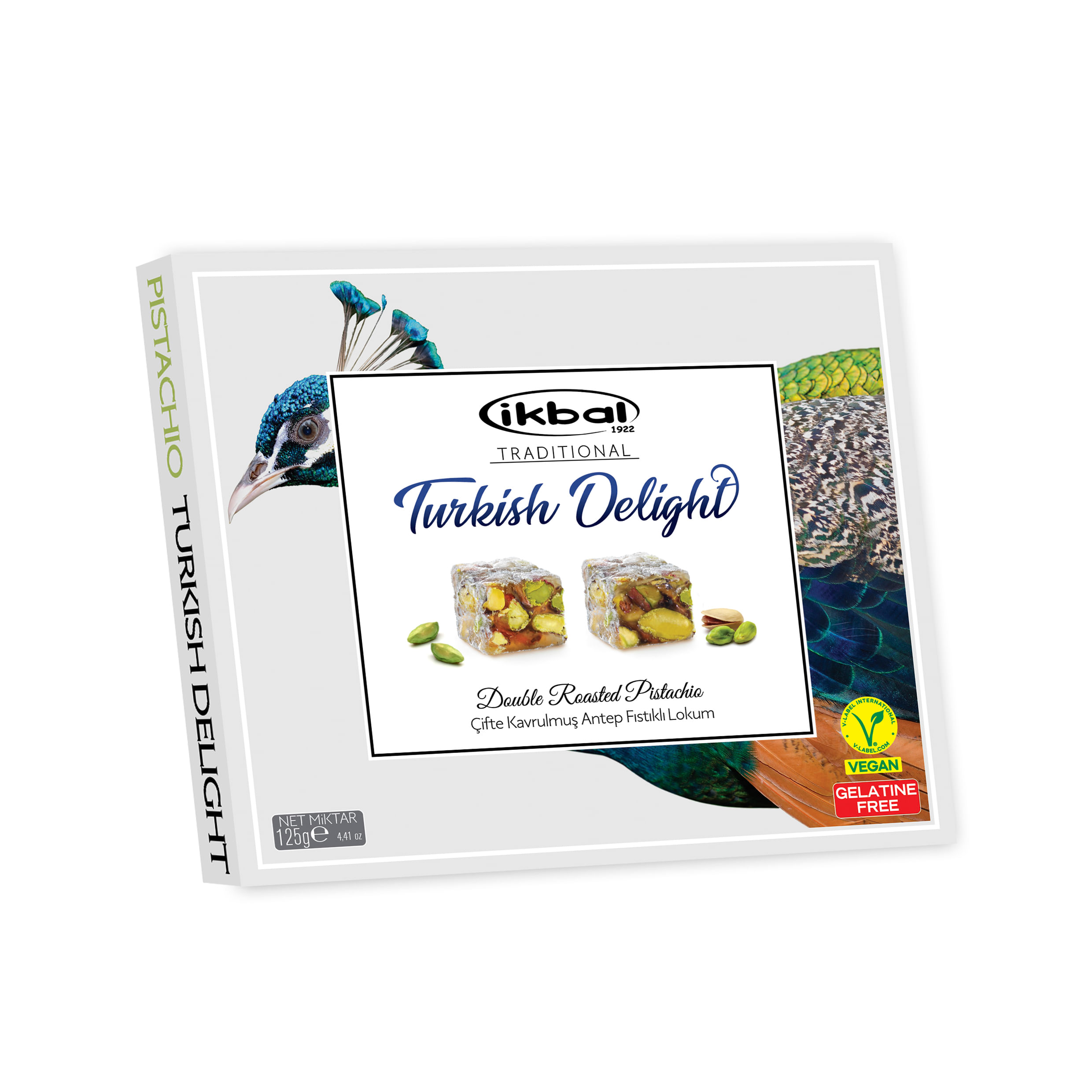 Doce de Goma Delícia Turca com Pistache 125g - Ikbal