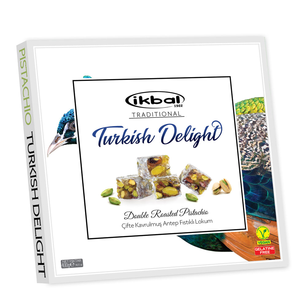 Doce de Goma Delícia Turca com Pistache 400g - Ikbal