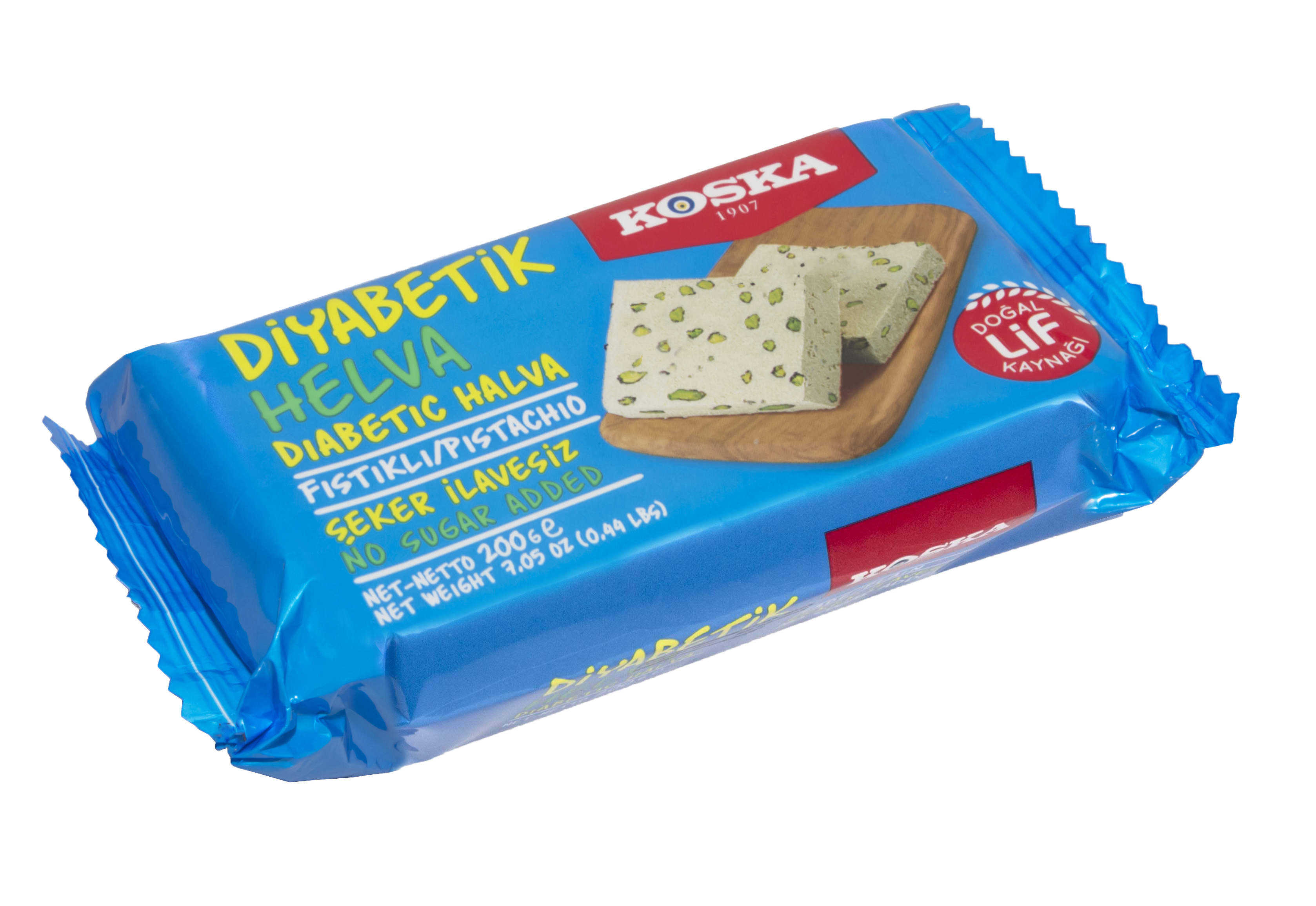 Halawa Doce de Gergelim com Pistache Diet 200g - Koska